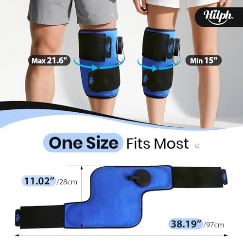 Hilph Refillable Ice Pack for Knee Pain Relief, 2 Hours Long-Lasting Cold - color: Blue