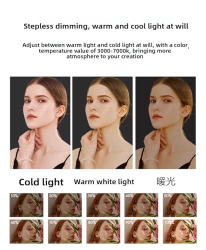 RGB Video Light, 2000mAh Magnetic LED Camera Light, 3 Cold Shoe - size: RGB Light