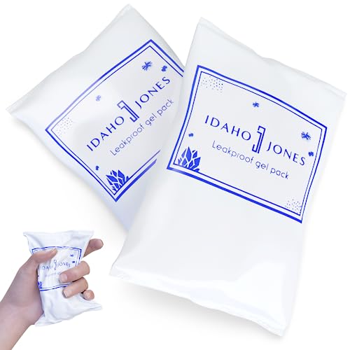 Ice Packs for Cooler - Reusable & Refreezable - for Breastmilk Storage, Lunch Boxes, Food, Camping - Long Lasting & Freezer Safe, TSA Approved