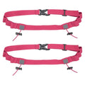 Bib Belt Race Belt Triathlon Running Number Holder 2Pcs Rose Red - color: Rose Red