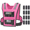 APEXUP Weighted Vest Men, Adjustable Weight Vest for Running - color: Pink, size: With Weights-30lbs