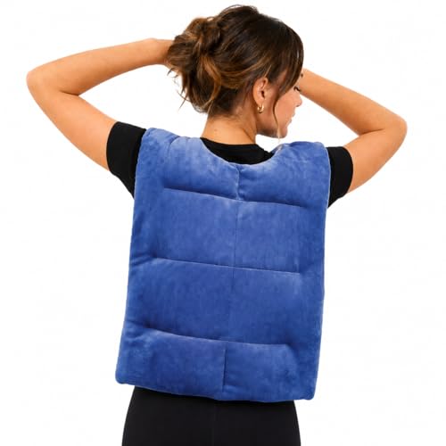 Herbal Concepts Microwavable Heating Pad for Back Pain Relief (Blue) - color: Blue