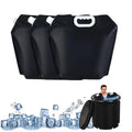 Ice Bath Bags, 5L Black Reusable Cold Plunge Tubs Water Chiller, Leakproof Portable Freezer Water Bags with Quick-Freeze Design, Home & Gym Muscle Recovery Therapy(3 Pack)