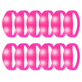 12 Pcs LED Glow Bracelets Sound Activated Flashing Light Up Bracelet for New Years Eve Glow in the Dark Party Supplies Christmas Party Favors Birthday Gift Carnival Concerts Night Events - color: Pink