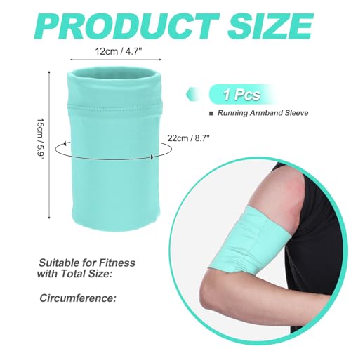 Cell Phone Armband Sleeve, Universal Sports Arm Band Light Blue - color: Light Blue