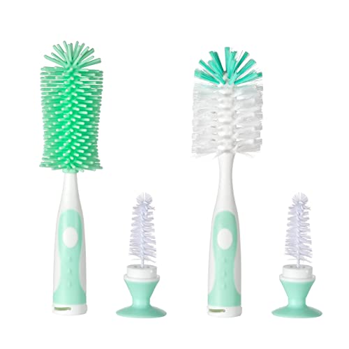Multifunctional Cleaning Brush, Baby Bottle Brush, Bottle Brush Cleaner - color: Green 1