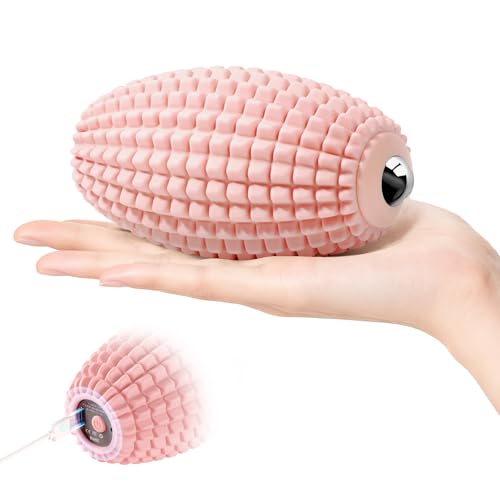 Vibrating Massage Ball with Rolling Head for Plantar Fasciitis - color: Pink