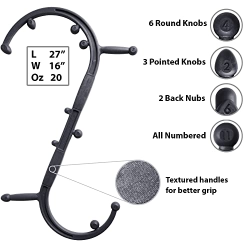 Body Back Buddy Elite Back Massager & Neck Massager for Pain Relief, Black - color: Black, size: Elite Bundle
