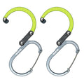 GEAR AID HEROCLIP Small Carabiner Gear Clip with 360° Swivel Hook - color: Nav Green, size: 2 Carabiners