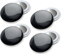 4 Race Bib Magnets for Runners, Race Bib Clips, No Pins, Black - color: Black