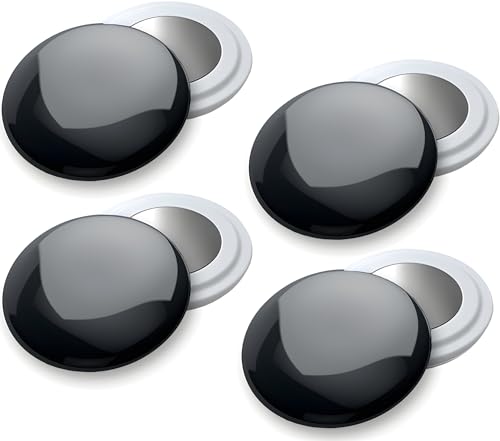 4 Race Bib Magnets for Runners, Race Bib Clips, No Pins, Black - color: Black