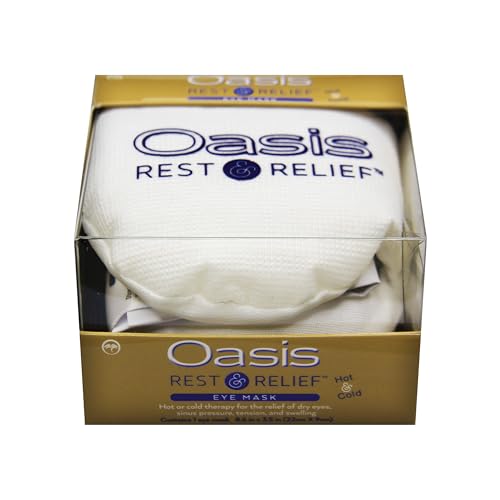 Oasis Rest & Relief Reusable Hot Cold Therapy Eye Mask