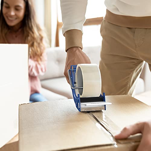 Fast Reload 3 Inch Wide Large Tape Gun Dispenser Packing Packaging Sealing Cutter (TG04-BLU)