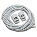 IBUNGEE LACES (Elastic No Tie Shoelaces (Made in the USA) - color: Light Gray, size: 22-inch