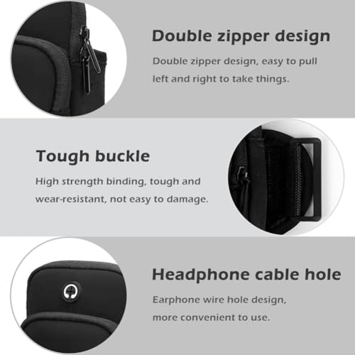 Phone Holder for Running, Universal Adjustable Arm Band Key Card Bag Fit Gym Jogging Hiking Exercise Walking Workout, Running Armband(7 x 3.5 inch)