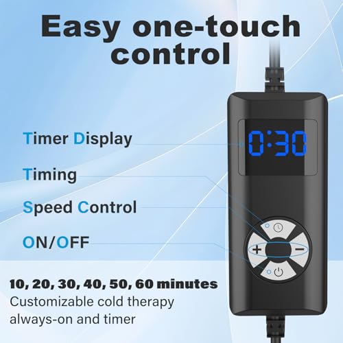 Ice Machine for Knee Post-Surgery, Cold Therapy System for Knee Pain Relief - size: 6-quart, style: Knee pad
