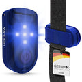 VELMIA Running Light for Runners (2 Pack) for Maximum Safety Through Visibility I Clip On Strobe & Reflective Gear - Dogs, Walking, Bike Taillight, Stroller - color: Midnight Blue