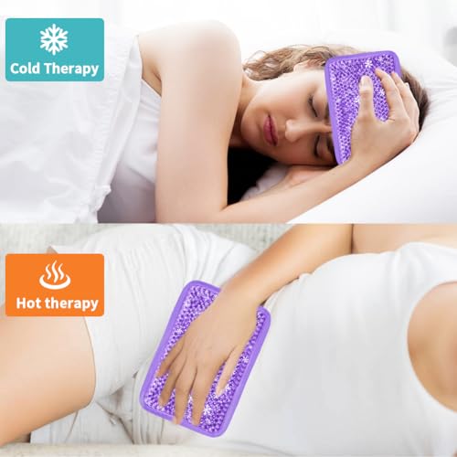 Ice Packs for Injuries Reusable, Hot & Cold Therapy - style: Rectangle-Purple