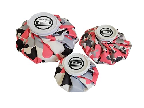 11" Large Reusable Ice Bag - 4" Super Wide Mouth - Hot and Cold Therapy - Pink Camo - Cold Compress with Refillable Real Ice Pack
