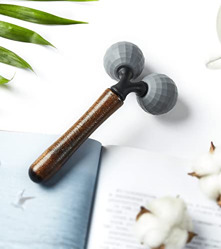 Relax Massage Roller - Body Massage Tools Myofascial Trigger Points Reduce Muscle Soreness Tightness Leg Cramps for Circulation, Stress, Arthritis and Hand Pain Relief & Recovery (Grey) - color: Grey