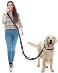 Hands Free Dog Leash, Multifunctional Crossbody Dog Leash - color: Black, size: Large-5.9-9.5ft