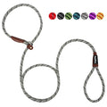 PetiFine Slip Lead Dog Leash Reflective, 6FT x 3/8" Heavy Duty Slip Leash - color: Grey, size: 3/8" x 6 FT