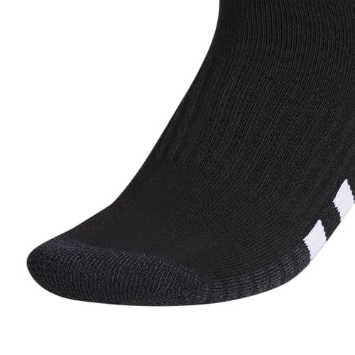 adidas Women's Cushioned Socks 3 Pairs - color: Black/Night Grey/White/3.0/Quarter, size: Medium, style: Quarter