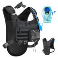Hydration Vest with 2L Water Bladder for Men and Women,Lightweight Adjustable Hydration Backpack,Hiking Backpack with Water Bladder for Climbing Cycling Hiking - color: Black