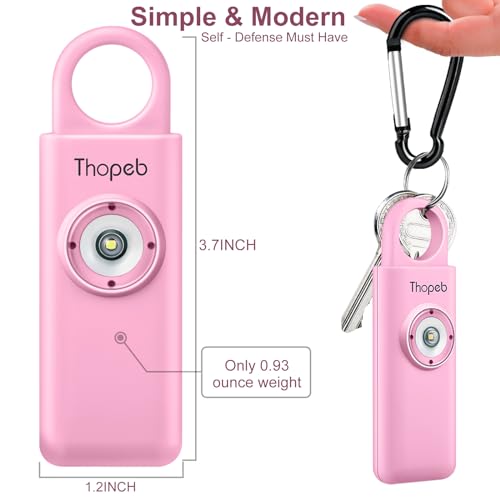 Personal Safety Alarm for Women – Superior Loud Siren & SOS Strobe - color: Pink