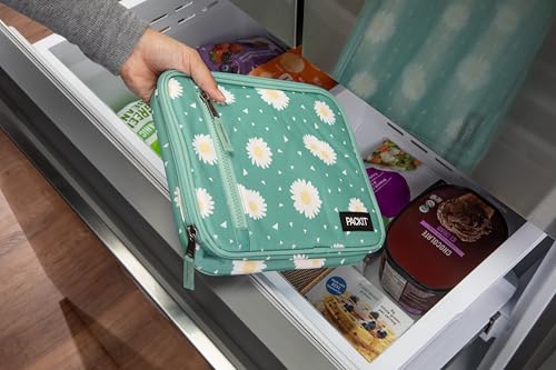 PackIt Freezable Classic Lunch Box, Daisy Sage - color: Daisy Sage