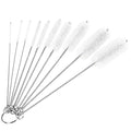 CiaraQ Bottle Cleaning Brushes, 8 Inch Nylon Tube Brush Set - color: White, size: 8.0 Inch (10pcs)