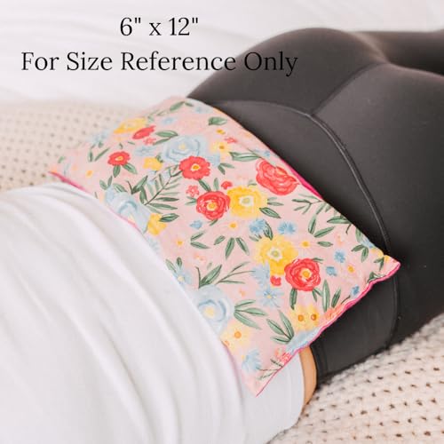 Microwave Heating Pad, Microwavable Hot Pack, Ice Pack, Moist Therapy or Cold Compress, Flax Seed and Dried Herbs, Great for Back, Neck, Head, Cramps
