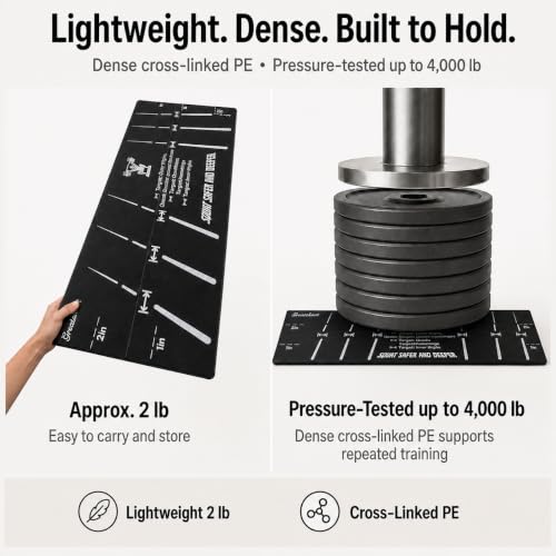 Squat Wedge Block, One-Piece Heel Elevated Slant Board for Squats