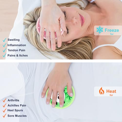 Gel Ice Pack for Injuries 2 Packs Cute Reusable Hot Cold Gel Packs - style: Panda+Alpaca