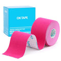 OK TAPE Kinesiology Tape Regular Original Tape 2in x 16.4ft Uncut Roll - color: Pink, size: 1 Roll