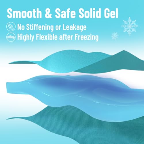 Cooling Eye Mask, Cold Eye Mask for Puffiness, Reusable Ice Eye Masks for Dark Circles And Puffy Eyes, Relieve Your Migraines and Headaches with Gel Eye Masks Therapy, Long-Lasting Comfort, Light Blue - color: Light Blue
