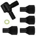 Bite Valve Replacement Mouthpiece Fit for Hydration Pack Bladder Water Backpack and Most Brands(4-Pack), with Shutoff Valve and Tube O-Ring - color: BK-Black