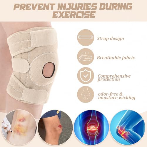 Foilswirl 1 Pcs Kids Knee Brace with Side Stabilizers,Skin Tone - color: Skin Tone