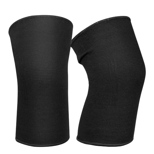 Knee Compression Sleeve, Knee Brace Knee Support for Men Women - color: Black, Medium