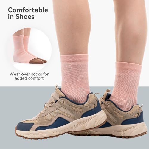 INDEEMAX 2 Pack Ankle Brace & Ankle Compression Sleeve for Women Men - color: Pink, size: X-Large
