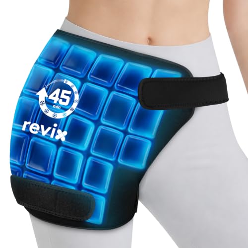 REVIX Hip Ice Pack Wrap for Sciatica & Hip Replacement, 45-Min Cold Therapy
