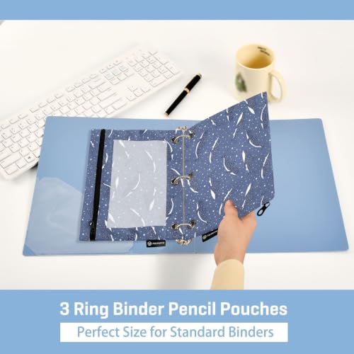 Whale Sharks Pencil Pouches for 3 Ring Binder 2 Pack - color: Whale Sharks