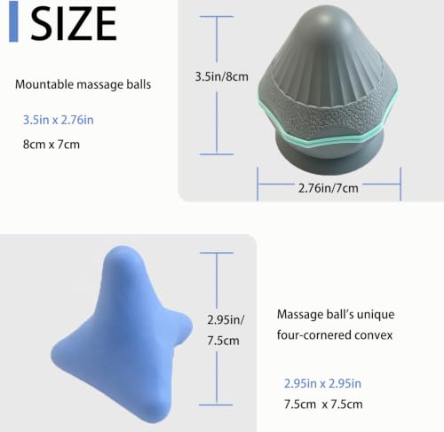 2Pcs Trigger Point Massage Tool, Massager Ball for Psoas Myofascial Release