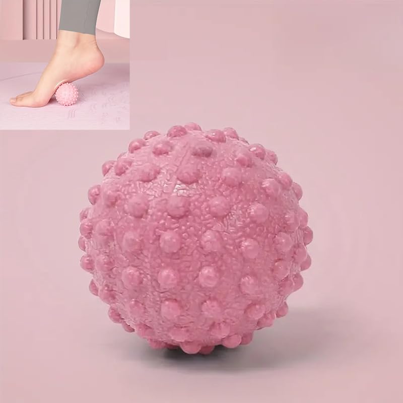 1pc Myofascial Release Massage Balls for Trigger Point, Yoga, and Pilates - Relieve Muscle Tension and Improve Flexibility Pink - color: Pink