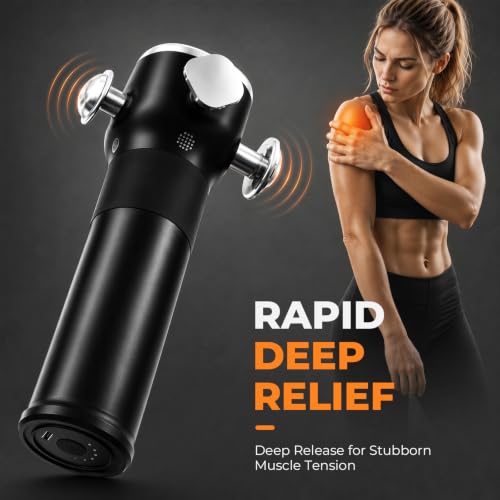 2026 Upgraded Therapy Massager - Handheld Deep Tissue Vibration Massager for Full Body Pain Relief & Fascial limitation & Treats Sensitive Areas | Pressure Point Massage Tool