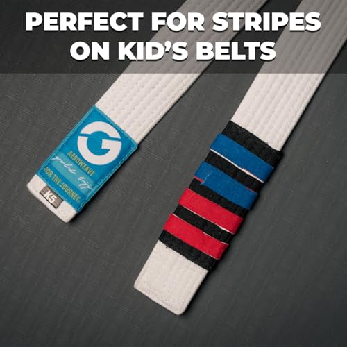 Gold BJJ Jiu Jitsu Tape - Strong Athletic Finger Tape, 1/2" x 30' - Protect Fingers and Toes in MMA, Judo, Wrestling, Martial Arts, Rock Climbing - color: Black