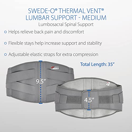 Swede-O Thermal Vent Lumbar Support - Large - size: Large