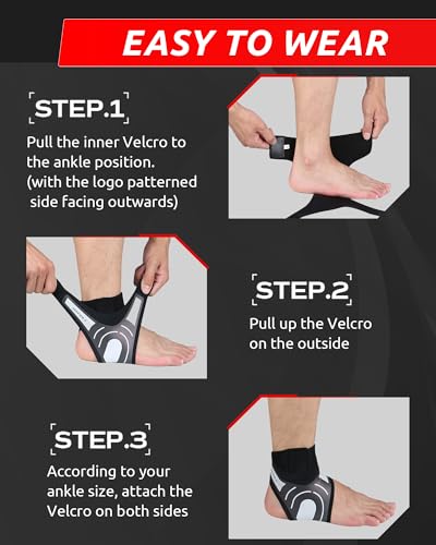 Jaffick Ankle Brace for Women Men – Lightweight Sprain Support