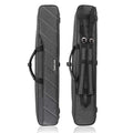 KONLLEN Pool Cue Case 3x4 Oxford Pool Stick Case Holds 3 Butts and 4 Shafts Billiard Sitck Large Capacity Carrying Cases with Multi-Pocket Pool Cue Accessories - color: Grey
