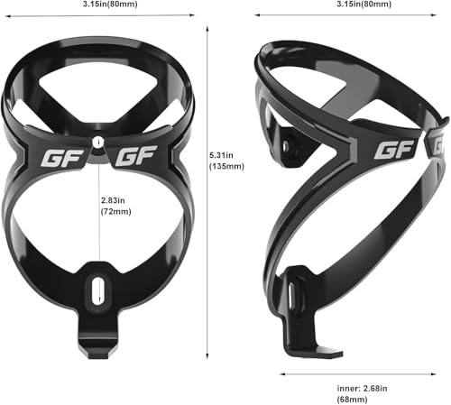 Bike Water Bottle 24oz Squeeze Leakproof Road Cycling Bottles with Cages - color: Black/White+Black/Red, size: 2‑Pack with Cages